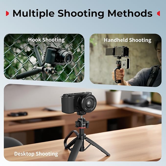 SMALLRIG Small Camera Tripod Selfie Stick, Extendable 8"-15" Mini Handheld - Image 8