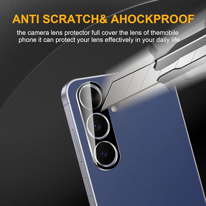 3 Pack Camera Lens Protector for Samsung Galaxy S25 Fe, Tempered Glass - Image 4