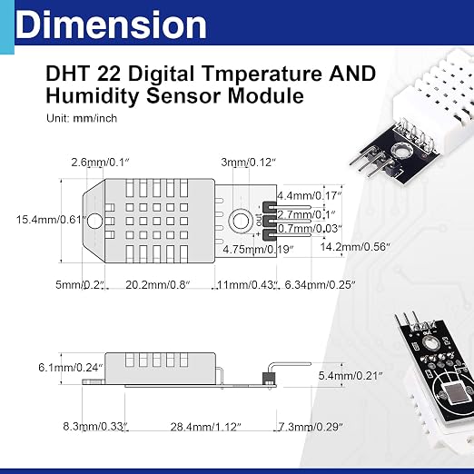 6 Set Digital Temperature and Humidity Sensor Modules, Compatible - Image 2