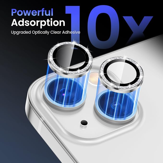 Tensea for iPhone 13 mini/iPhone 13 Camera Lens Protector, 9H Tempered Glass - Image 6