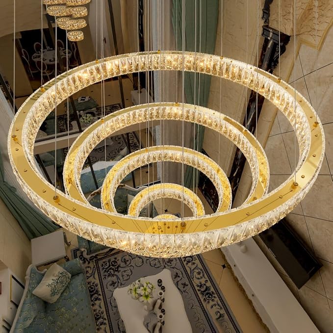 HAIXIANG 5-Rings Modern Chandelier - Image 9