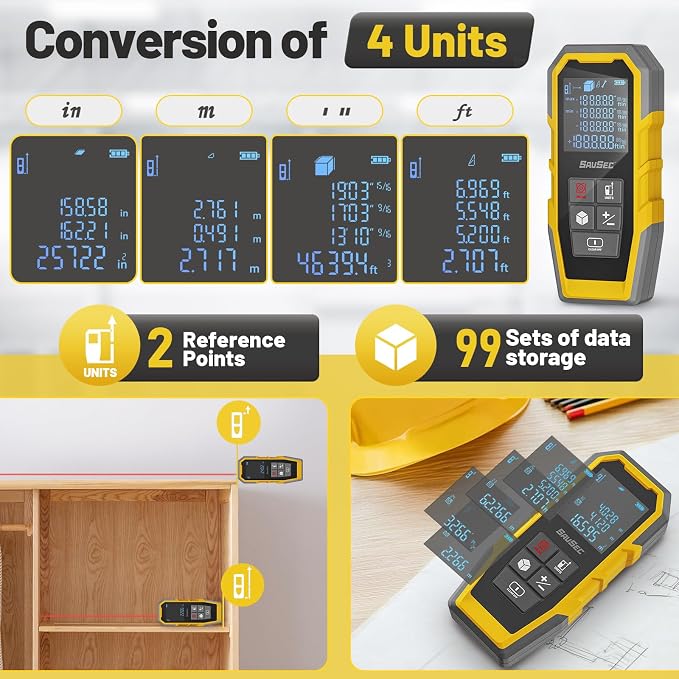 Laser Distance Meter, Digital Laser Measuring Tool - Image 4