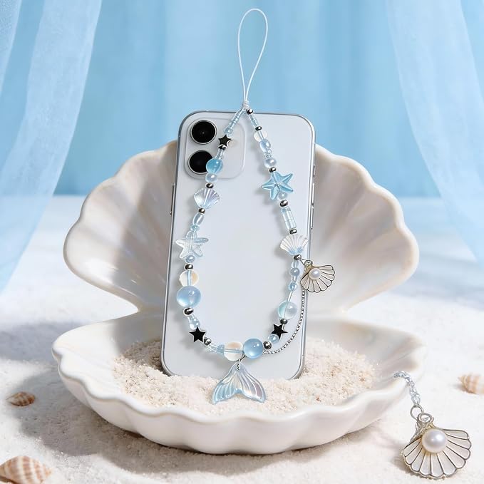 Cute Beaded Camera Wrist Strap for Phone, Digital Camera Charm Lanyard - Image 6