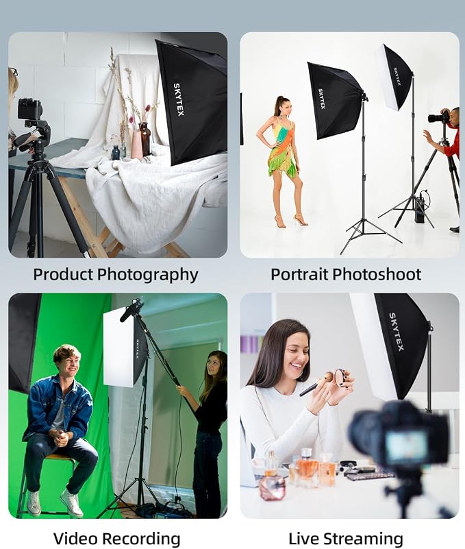 Skytex Softbox Lighting Kit 2Pack 20x28in Soft Box | 85W 2700-6400K E27 LED - Image 5