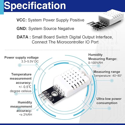 3 Set Digital Temperature and Humidity Sensor Modules, Compatible - Image 4