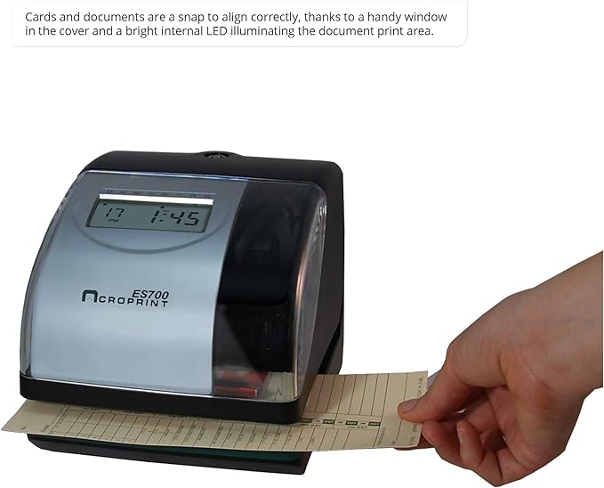 Acroprint 01-0182-000 Model ES700 Electronic Time Recorder, Internal Battery - Image 3