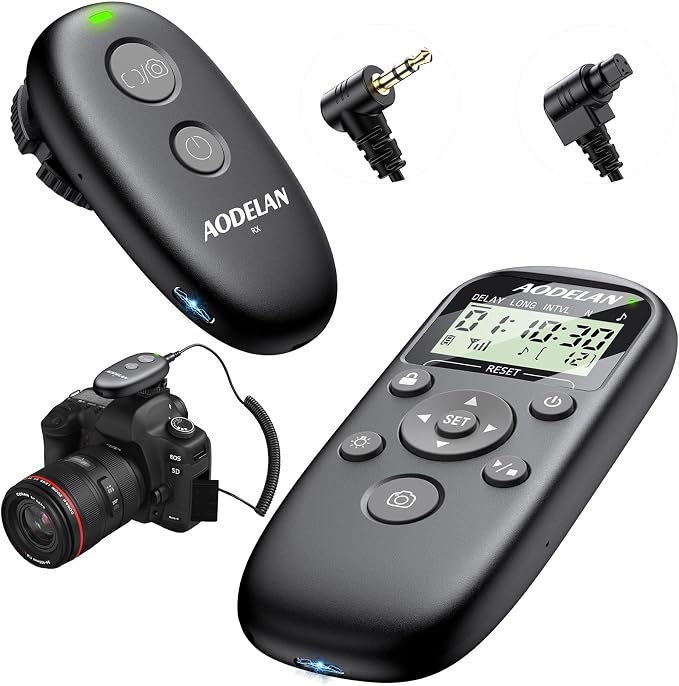 for Canon Camera Rechargeable Remote Shutter Release by AODELAN