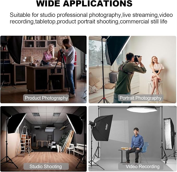 2pcs Godox MS300 Studio Flash Kit - Image 8