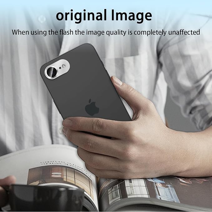 Camera Lens Protector for iPhone 17e / iPhone 16e, Aluminum Alloy Sapphire - Image 4