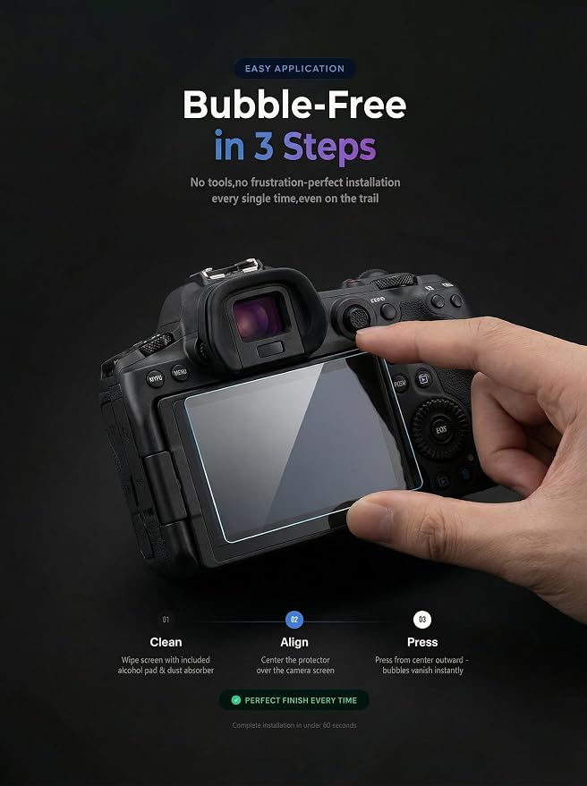 iDaPro Screen Protector for Canon EOS 5D Mark IV / 5D Mark III + PET Top Screen - Image 6