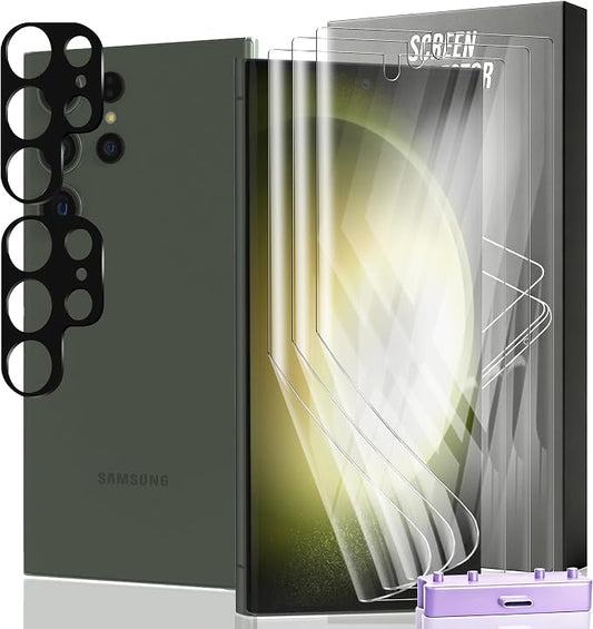 3+2 Pack Screen Protector for Samsung Galaxy S23 Ultra Flexible TPU Film by Unknown
