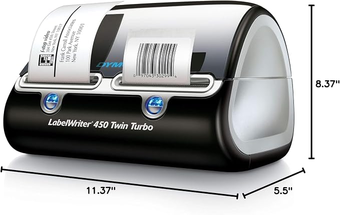 DYMO Label Printer, Label Writer 450 Twin Turbo, Direct Thermal Printer - Image 7