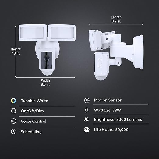 Feit Electric SEC3000/CAM/WIFI Outdoor LED Smart Security Camera - Image 3