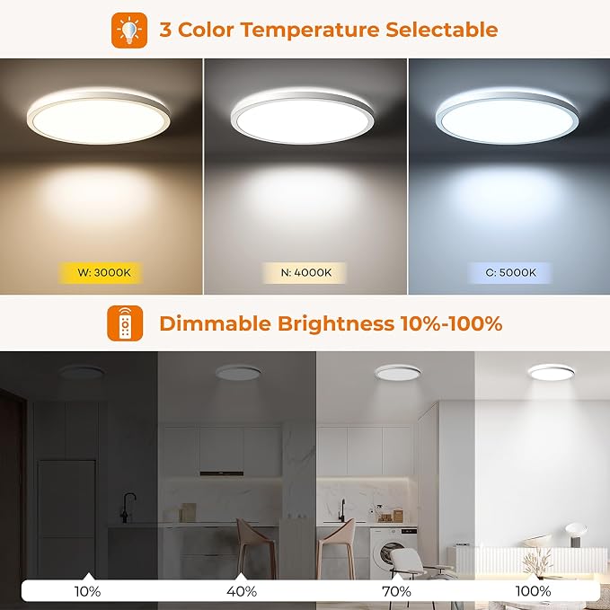 Matane 2Pack Motion Sensor LED Ceiling Light - Image 2