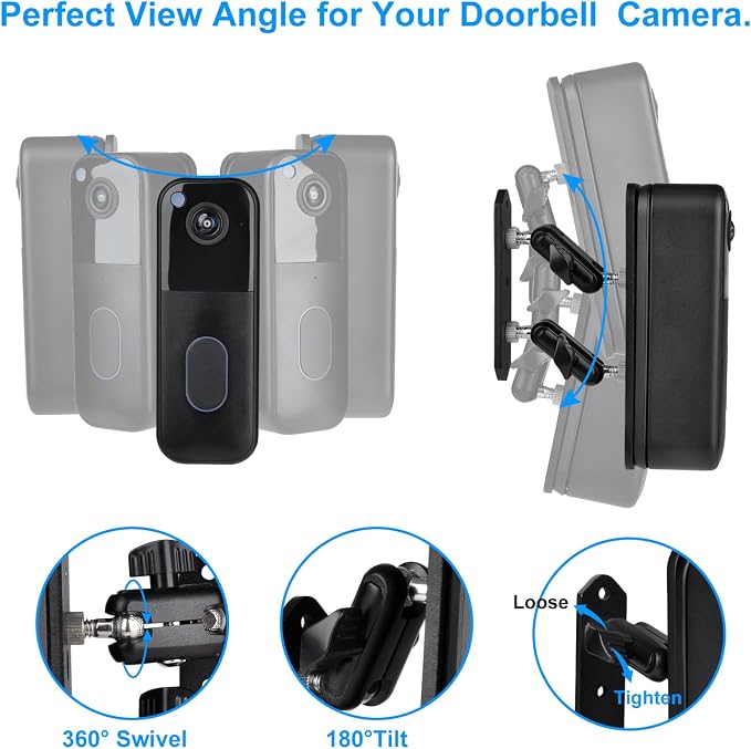 Blink Doorbell Camera Mount, Adjustable Angle Mount - Image 3