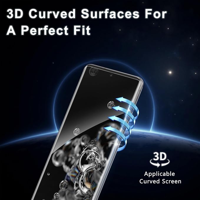 2+2 Pack for Samsung Galaxy S20 Ultra Screen Protector and Camera Protector - Image 4
