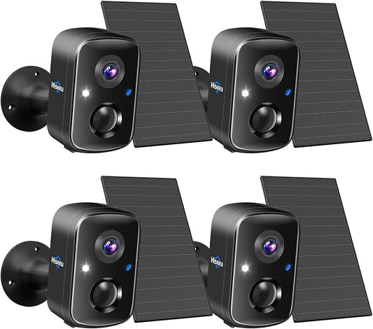 Hiseeu Security Cameras Wireless Outdoor, PIR/AI Motion Detection, Waterproof by Hiseeu