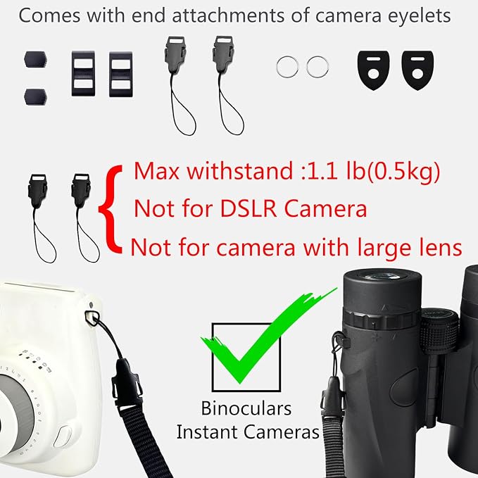 Camera Neck Strap Thin, Binocular Strap - Image 7