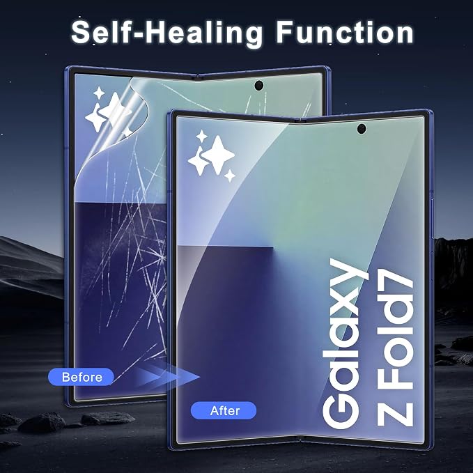 9 Pack for Samsung Galaxy Z Fold 7 Screen Protector, 3 Pac Inside Soft Film + 3 - Image 4