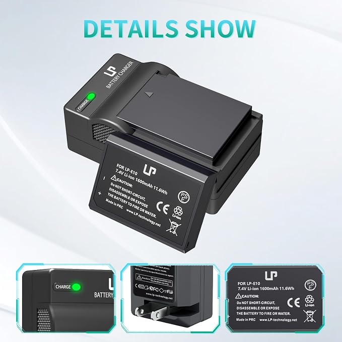 LP LP-E10 Battery Charger Pack, Compatible - Image 6