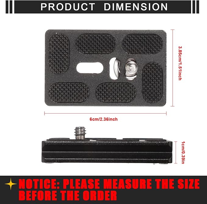 Frienda 2 Pieces Metal Quick Release Plate - Image 2