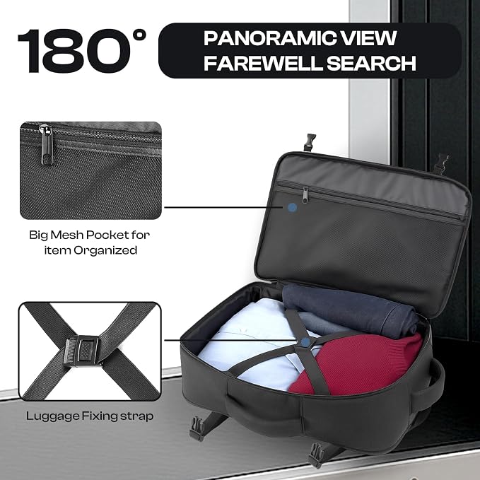 Carry on Backpack, Extra Large 55L Travel Backpack TSA Approved, Expandable - Image 5