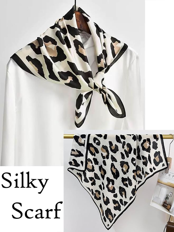 Silky Scarf for Women Lightweight Satin Bandanas Neck Hair Wrap For Sleeping - Image 5