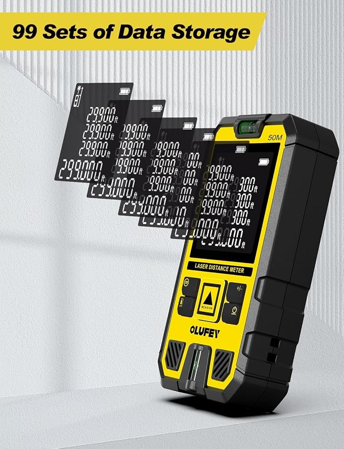 Laser Measure, Laser Distance Meter Device IP54 Portable Digital Measure Tool - Image 4
