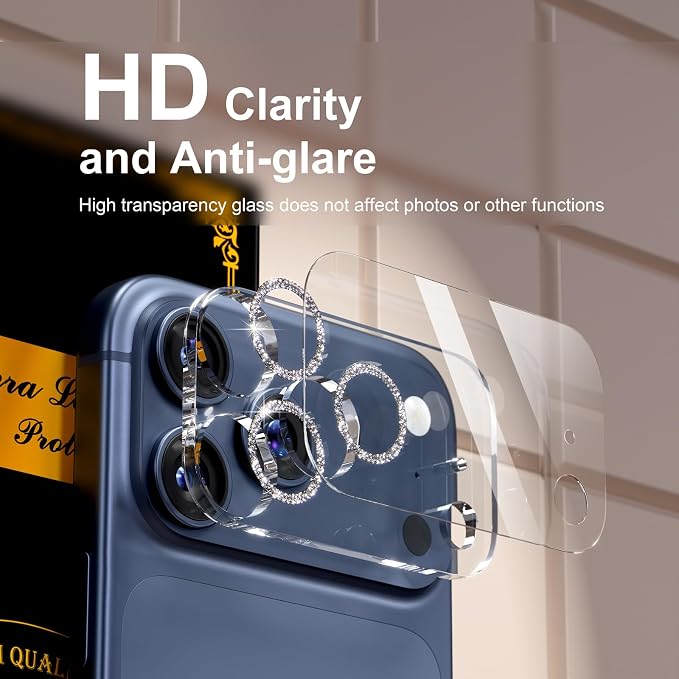 for 6 Pack iPhone 17 Pro Max Camera Lens Protector 9H Tempered Glass Camera - Image 7