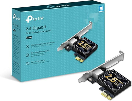TP-Link 2.5GB PCIe Network Card – PCIe to 2.5 Gigabit Ethernet Network Adapter by TP-Link