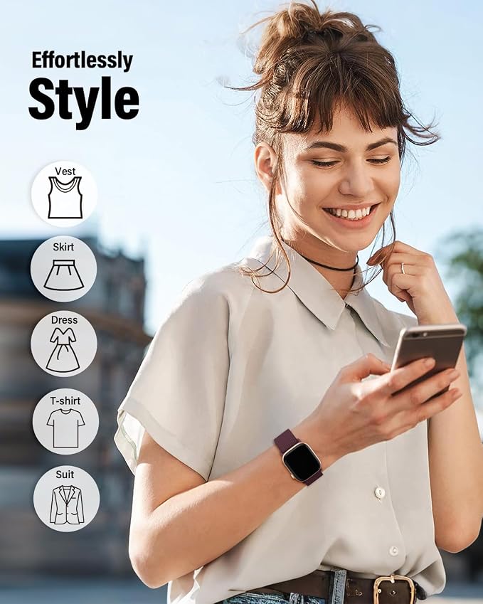 Stretchy Band Compatible with Apple Watch Bands 40mm 38mm 41mm 42mm 44mm 45mm - Image 5