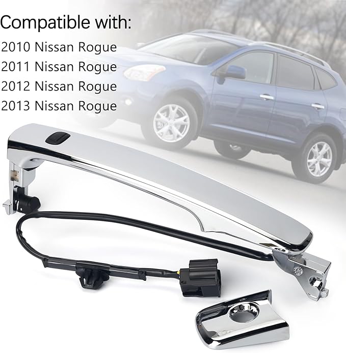 Exterior Chrome Door Handle Front Left Driver Side, - Image 3