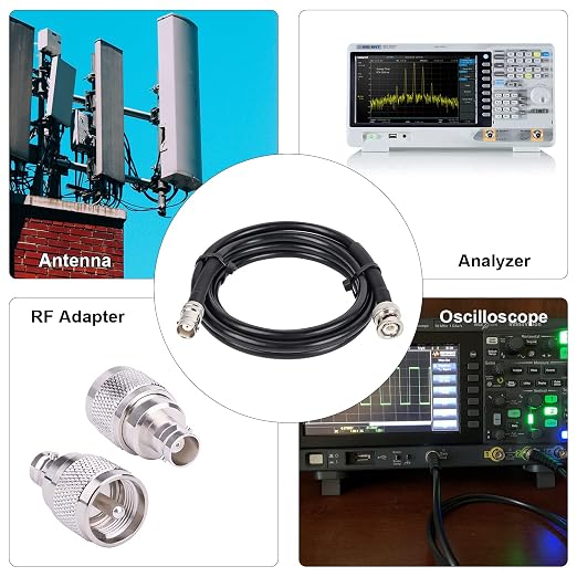 MOOKEERF BNC Male to BNC Female Coaxial Cable 50 ohm RG8X Coax Ultra Low Loss - Image 5