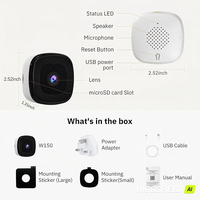 Girafit 3MP 2K Window Camera, 2.4GHz & 5GHz WiFi Indoor Cameras - Image 9