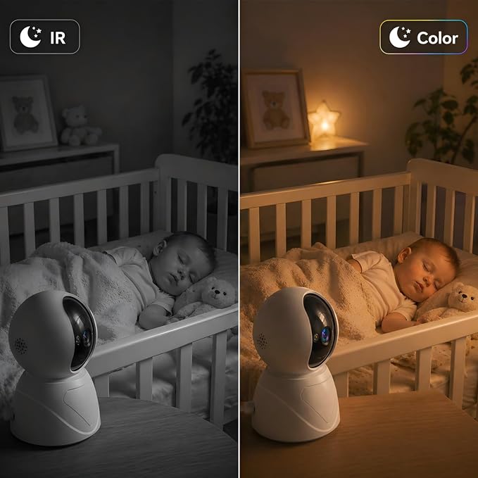 Indoor Security Camera, 5GHz 3MP Baby Monitor Camera - Image 5