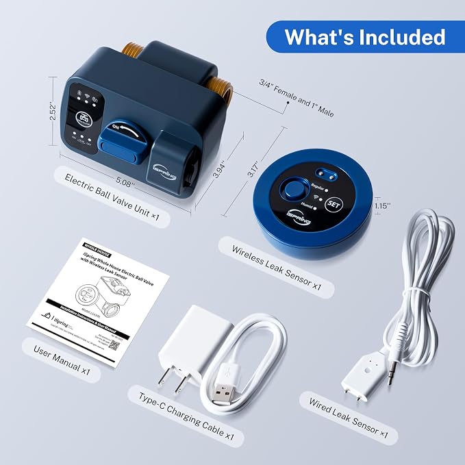 iSpring LS43WL Smart Leak Shut-Off System, Automatic Water Leak Detector - Image 7