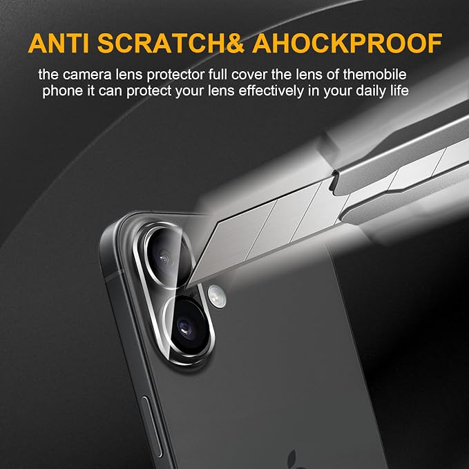 3 Pack Camera Lens Protector for iPhone 17 / iPhone 16 / iPhone 16 Plus - Image 4