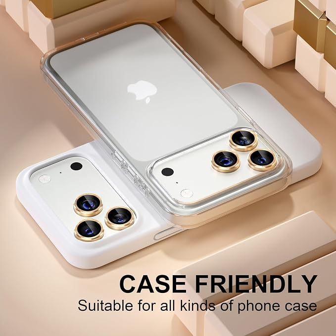 Misea Compatible for iPhone 17 Pro/iPhone 17 Pro Max Camera Lens Protector - Image 5