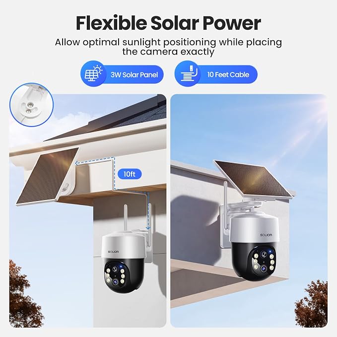 SOLIOM- True 4K HD Security Cameras Outdoor Wireless, Add-On Camera, Solar - Image 8