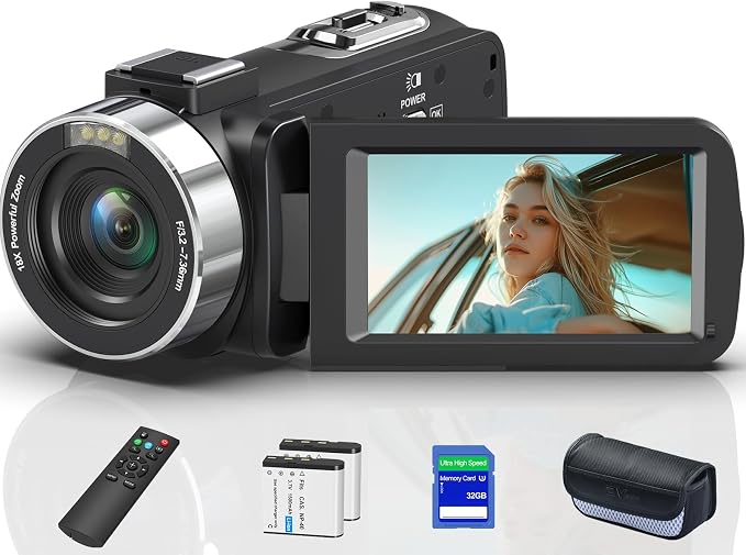 8K 64MP Video Camera 18X Digital Camcorder Video Camera by OLESIT