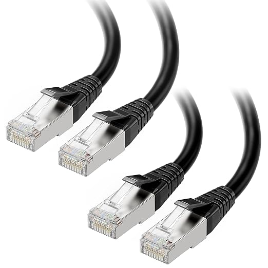 Cable Matters 2-Pack 40Gbps Shielded Cat 8 Ethernet Cable - 10ft by CableMatters