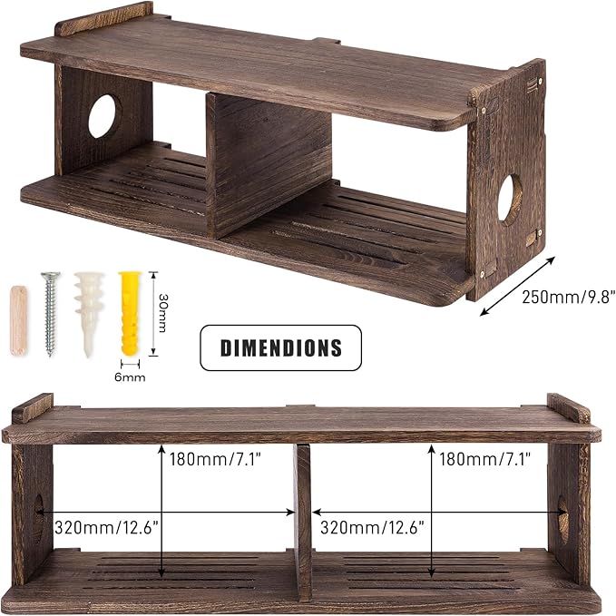 Floating Shelves Projector Shelf Rack PlayStation Wall Mount Holder TV Stand - Image 2