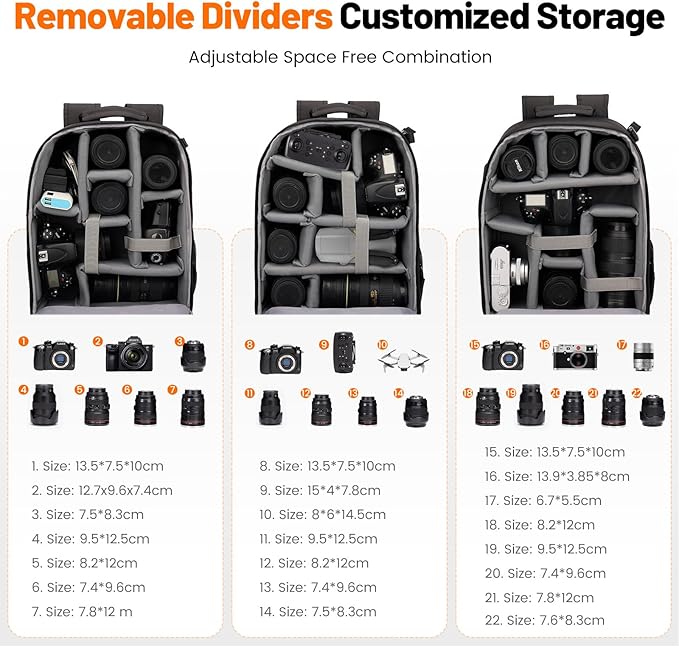 Cwatcun Professional Camera Backpack - Image 2