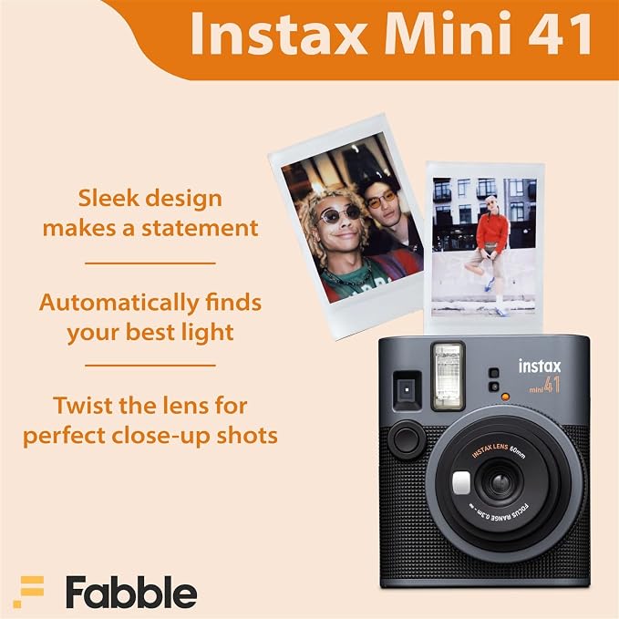 Fujifilm Instax Mini 41 Instant Film Camera Bundle - Image 4
