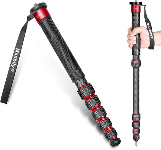 Manbily Camera Monopod, C-666L 32mm Tube Carbon Fiber Monopod by Manbily