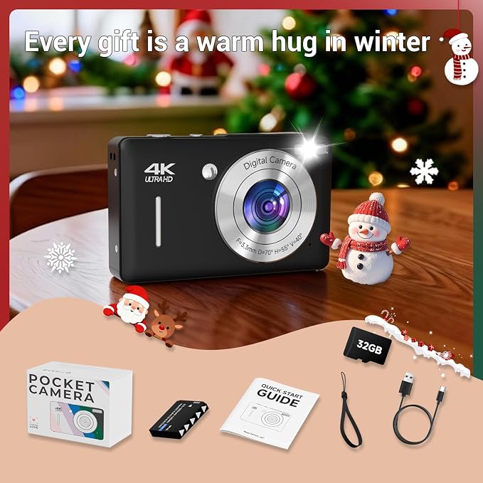 Digital Camera for Kids, FHD 1080P 44MP Point and Shoot Digital Camera - Image 8