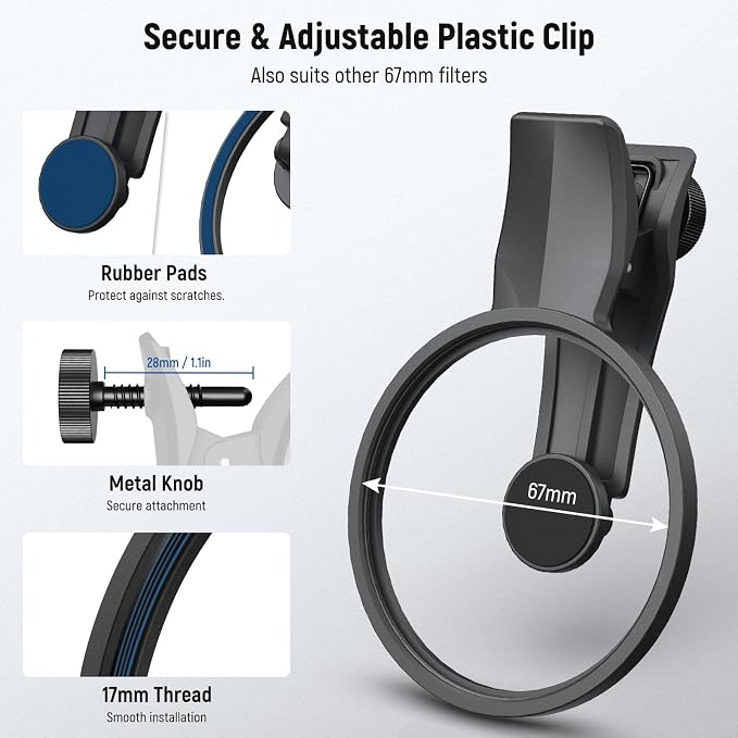 NEEWER 67mm Variable ND Filter Set Compatible - Image 6