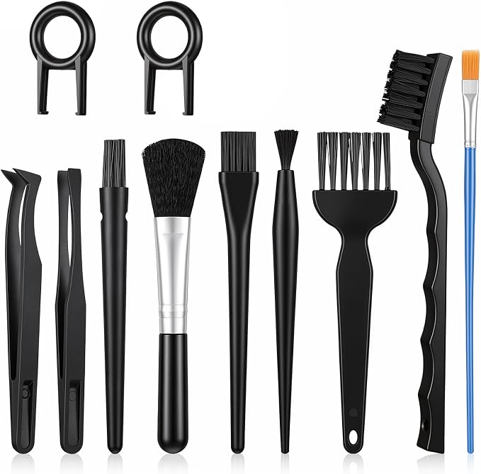11 Pcs Mini Keyboard Cleaning Brushes Kit, Mini Anti Static Brush by Unknown