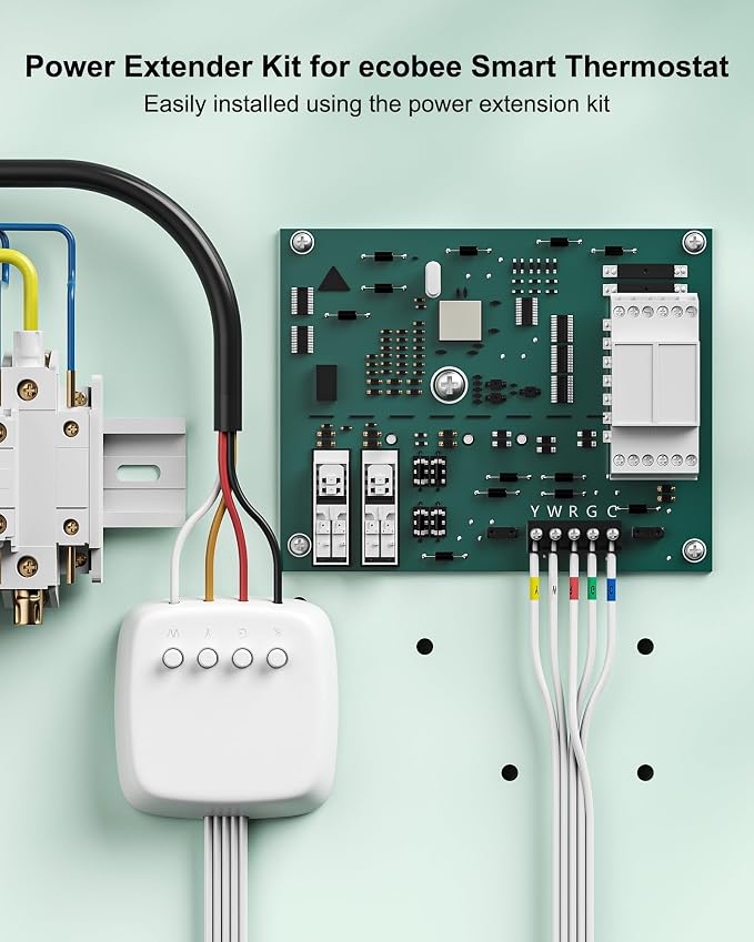 WUKUR Power Extender Kit for ecobee Smart Thermostat Premium, C-Wire Adapter - Image 5