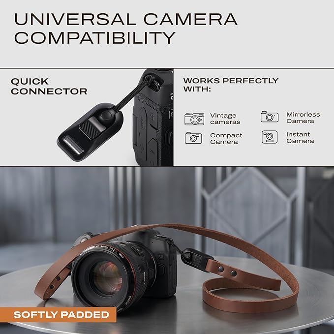 C Coiro Thin Leather Camera Strap - Image 3